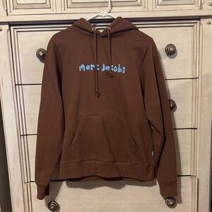 Heaven by Marc Jacobs Chocolate Brown Hoodie with Blue Logo
